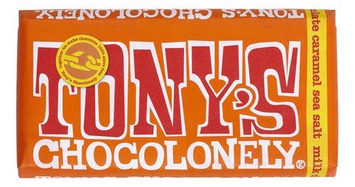 TONY'S melk caramel zeezout 180g