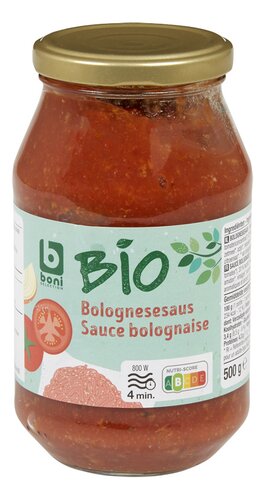 BONI BIO Bio bolognesesaus 500g