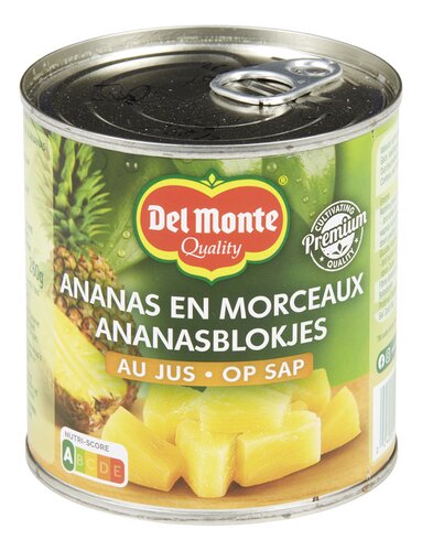 DEL MONTE ananas stukjes op sap 435g