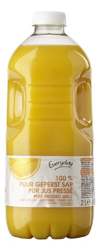 EVERYDAY Sinaasappelsap zonder pulp 2L