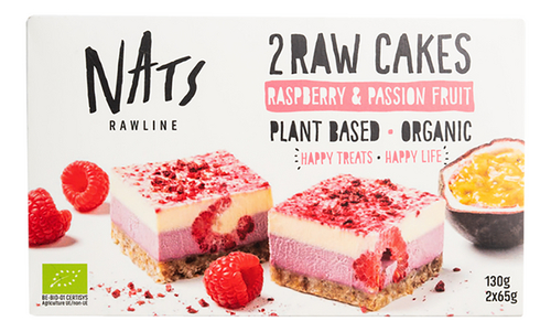 NATS Raw Cake Raspberr-Passion Bio 2x65g | Bio-Planet - Collect&Go