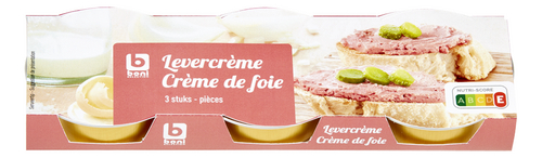 BONI levercrème 3x43g