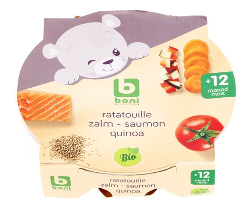 BONI Ratatouille zalm quinoa bio12M 230g