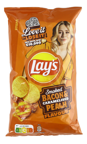 LAY'S MAX Smoke.Bacon Caramel.Peach 185g