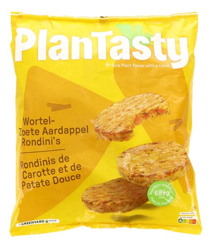 PLANTASTY Burger wortel zoete aard 920g