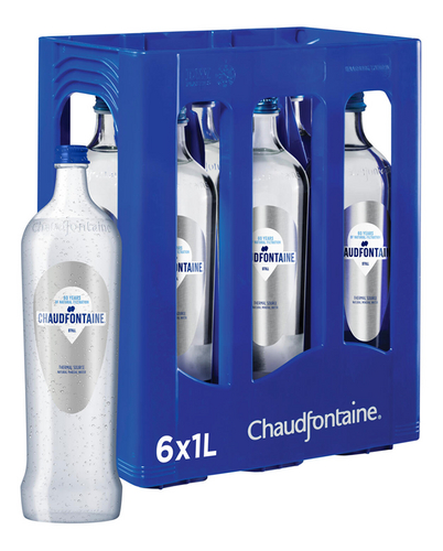 CHAUDFONTAINE Plat water glas 6x1L Colruyt -