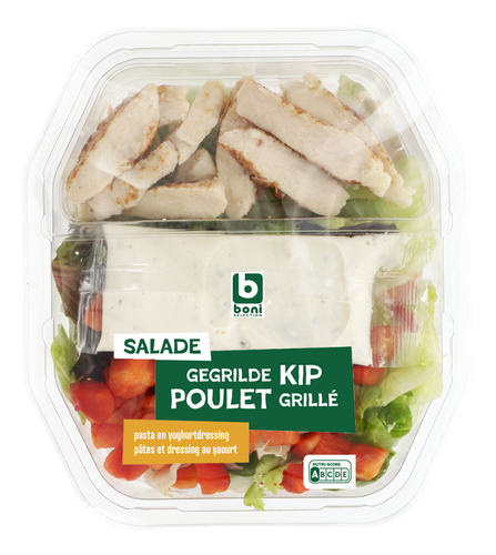 BONI salade kip, pasta & dressing 400g