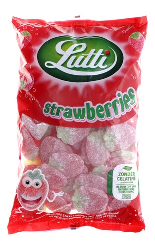 LUTTI snoep gesuikerde aardbeien 1kg
