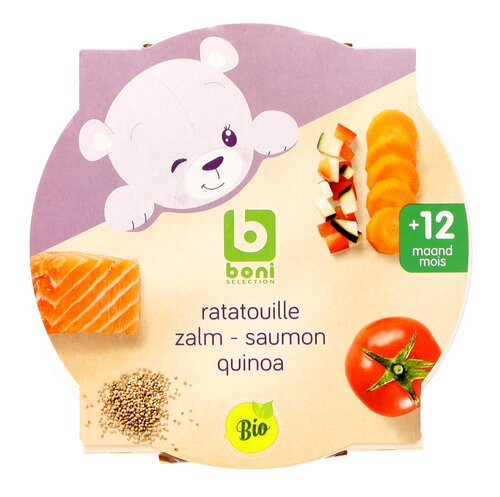 BONI Ratatouille zalm quinoa bio12M 230g