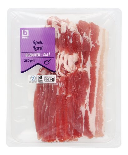BONI gezouten spek sneden GV 250g