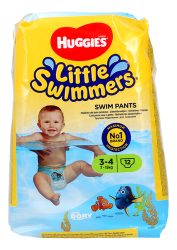 Huggies Little Swimmers Wegwerpluierbroekjes 12 Zwemluiers maat 3/4