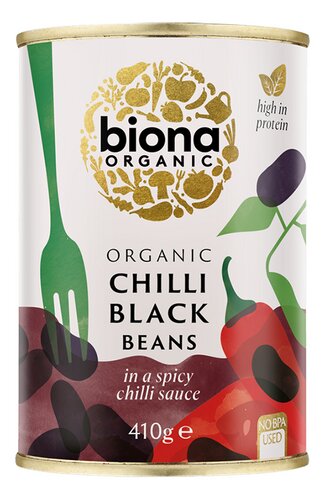 BIONA chili zwarte bonen 410g