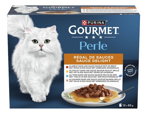 GOURMET perle saus delight kat 12x85g