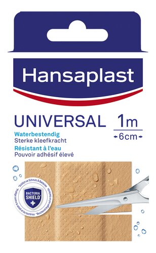 HANSAPLAST Universal pleister 1mx6cm 1st