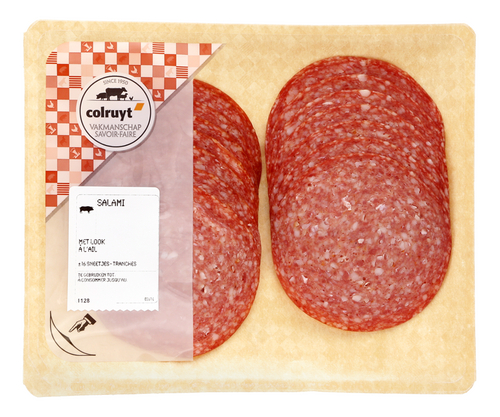 COLRUYT salami met look 120g