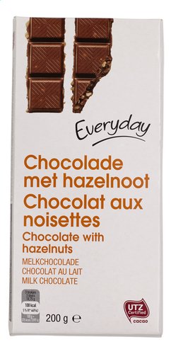 EVERYDAY melkchoc.gebr.hazelnoten 200g