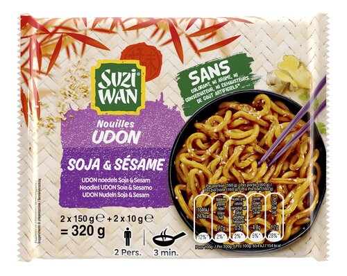 SUZI WAN Noedels Udon Soy Sesame 320g