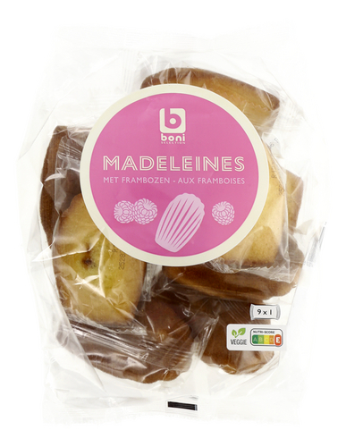 BONI Madeleines Framboos 9x30g