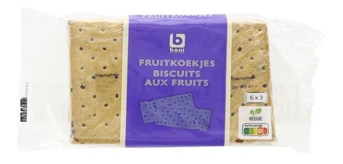 BONI fruitkoekjes 6x3st 262g