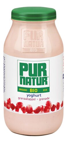 PUR NATUR yogh.vol gran.ap.bio glas 500g