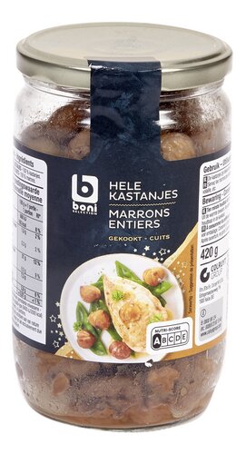 BONI gekookte kastanjes 420g