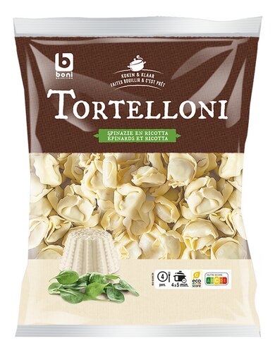 BONI Tortellini ricotta & spinazie 500g