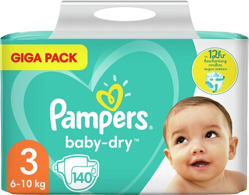Onderbreking multifunctioneel Beurs PAMPERS Baby-Dry Luiers Maat 3 140st | Colruyt - Collect&Go