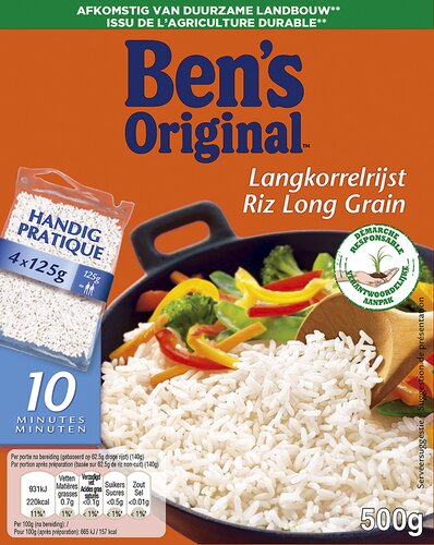 BEN'S ORIGINAL riz long grain 4x125g
