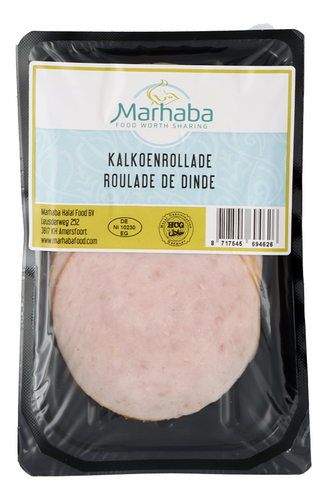 MARHABA kalkoenrollade Halal 100g