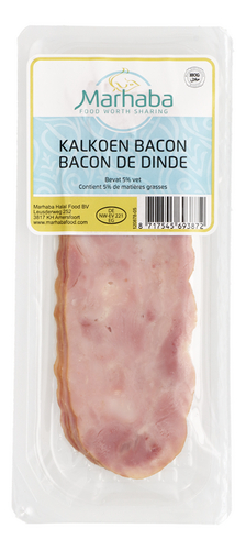 MARHABA bacon kalkoen Halal 80g