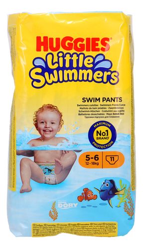 Huggies Little Swimmers Wegwerpluierbroekjes 11 Zwemluiers maat 5/6