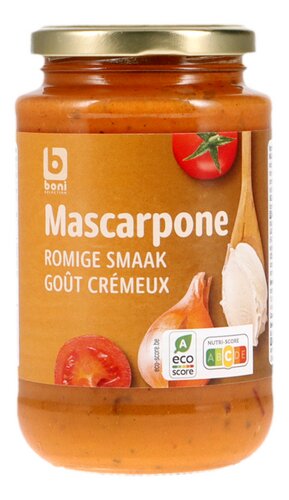 BONI pastasaus tomaat mascarpone 410g