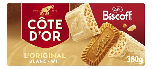 CÔTE D'OR Tablet Biscoff Wit 380g