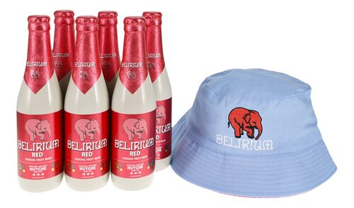 DELIRIUM Red 8,5%+gratis hoedje 6x33cl