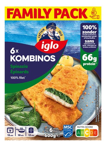 IGLO Kombinos spinazie MSC 600g
