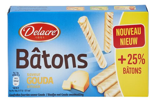 DELACRE bâtons goudasmaak 75g
