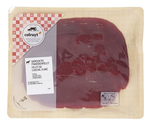 COLRUYT gerookte paardenfilet 160g