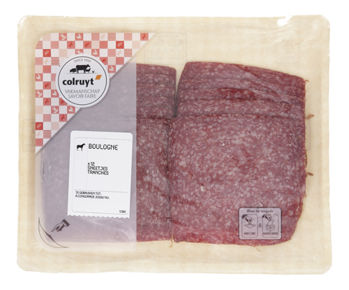 COLRUYT boulogne in sneetjes 150g