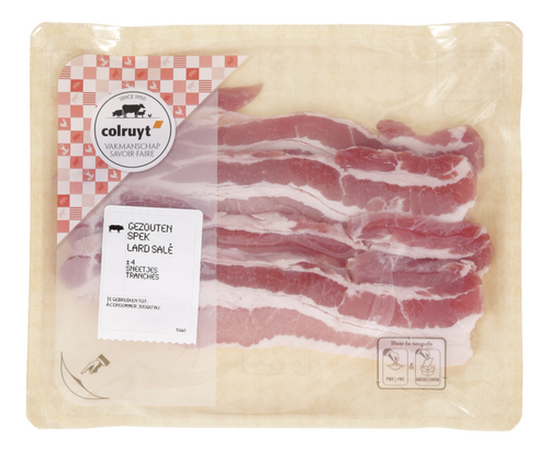 COLRUYT gezouten speksneden dik 200g