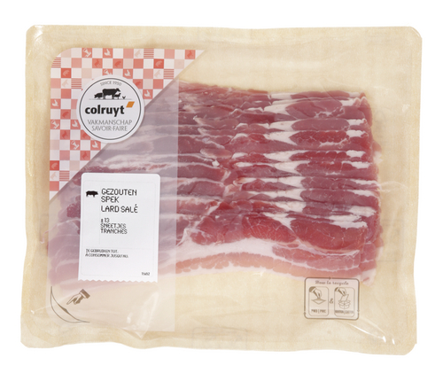 COLRUYT gezouten speksneden dun 200g