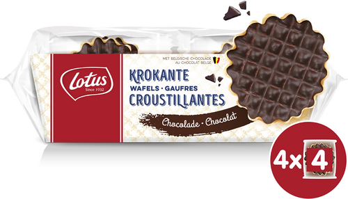 LOTUS krok.wafel.chocolade 4x46g