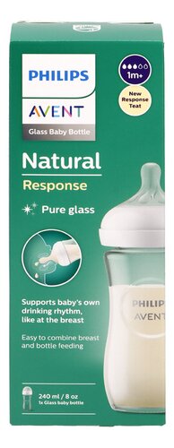 AVENT Natural 3.0 zuigfles glas 240ml