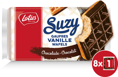 SUZY vanille wafels choclade 8st 8x36,5g