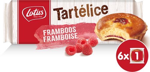 LOTUS Tartélice framboos 6x57,5g