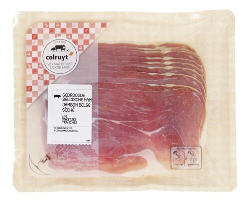 COLRUYT gedroogde belgische ham 160g