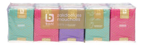 BONI zakdoekjes 4l Kids 15x10st