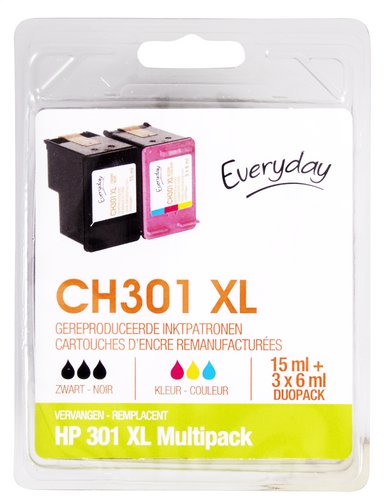 EVERYDAY HP 301XL noir&coul. multipack