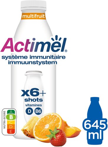 ACTIMEL big bottle multivruchten 645ml