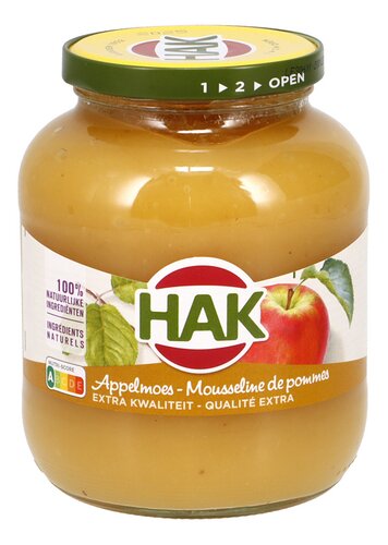 HAK appelmoes extra kwaliteit 700g