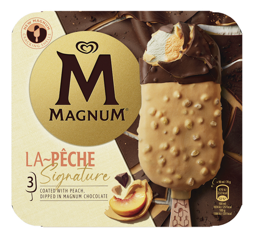 MAGNUM Ijs La Pêche 3x90ml